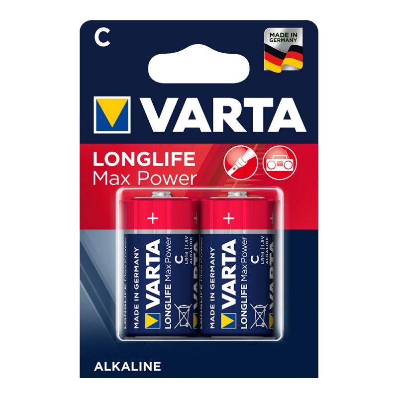 Bateria Varta longa vida max power c - blister lr14 2 unidades ø26,2x50mm