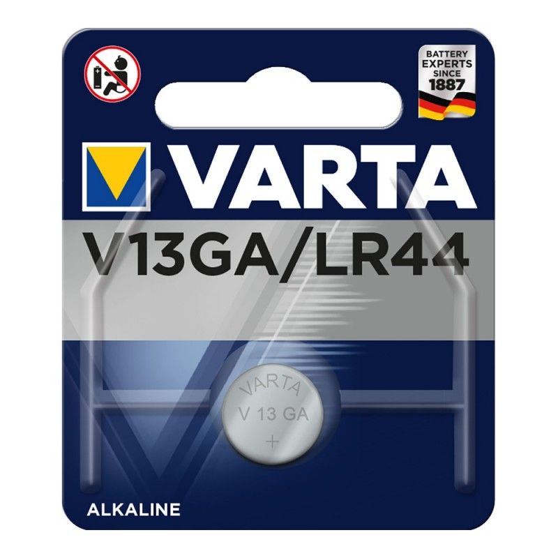 Bateria Varta lr44 - blister alcalino v13ga 1,5v 1 unidade ø11,6x5,4mm