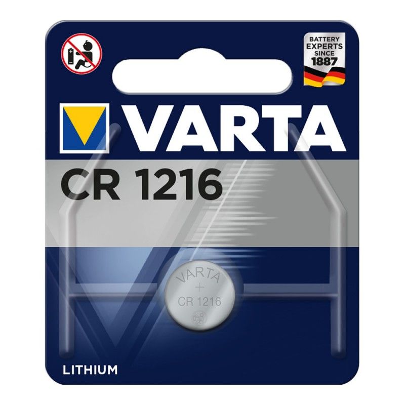 Bateria de lítio Varta cr1216 3v blister 1 unidade ø12,5x1,6mm