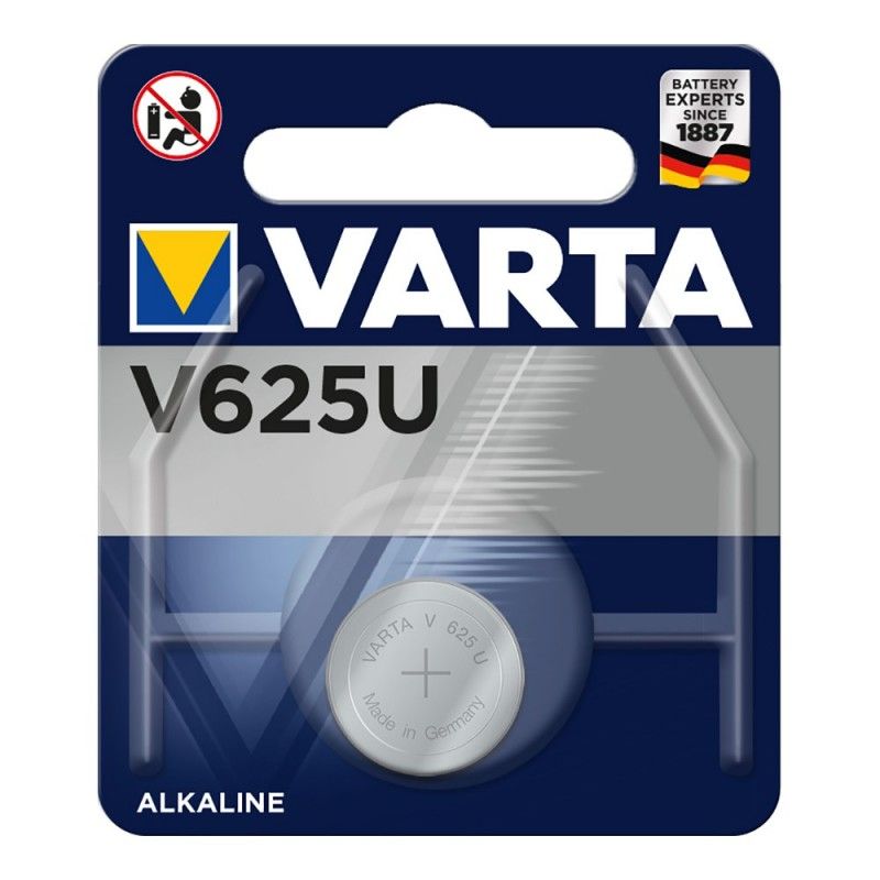 Bateria alcalina micro botão Varta v625u 1,5v blister 1 unidade ø16,0x6,2mm