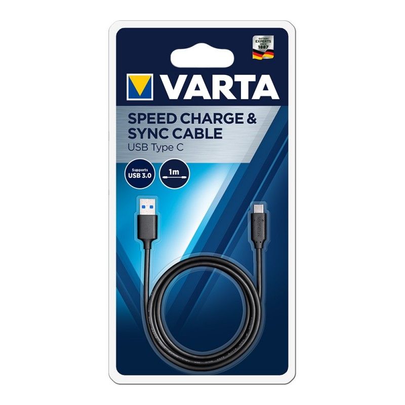 Cable cargador rapido  varta  usb conector c