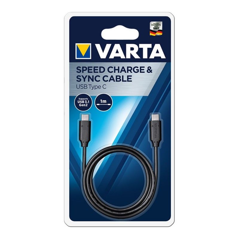 Cabo carregador varta usb tipo c