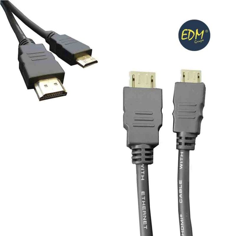 Cabo HDMI macho para mini HDMI macho 1,5m