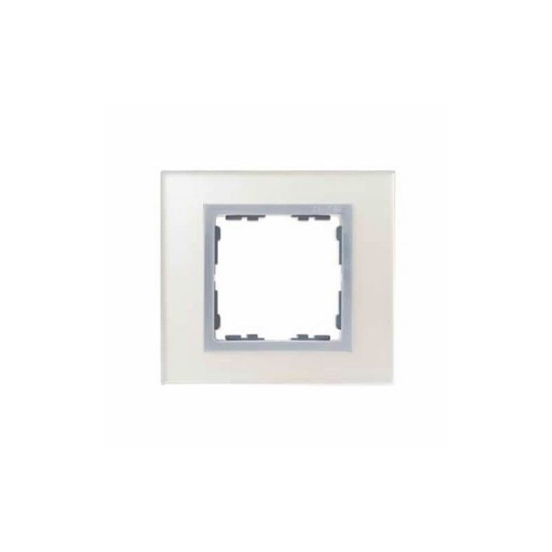 Moldura 1 elemento de cristal prateado SIMON 82 NATURE 82917-62