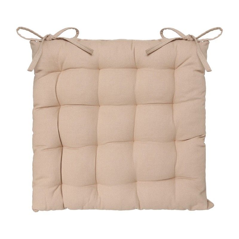 Cojin para silla estilo galleta color beige 38x38cm 