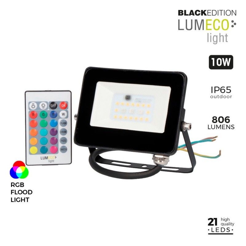 Foco led rgb 10w 806 lumen lumeco