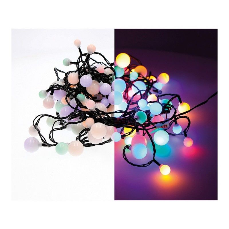 Guirnalda "cherry"  led luces de tres medidas 900cm 120leds multicolor exterior