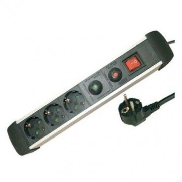 Base multiple 3 outlets protection surge + int 1,5 m GSC 0801084