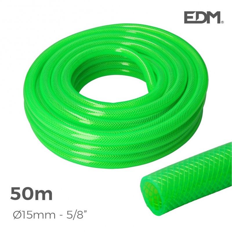 Manguera jardin ø interior 15mm - ø exterior 20mm (5/8") - rollo 50mts edm