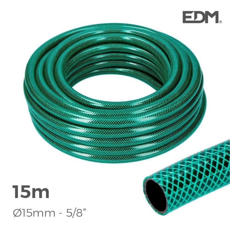 LINHA BASIC Mangueira de Jardim Interna Ø 15mm Externa Ø 19mm (5/8") - Rolo EDM de 15m