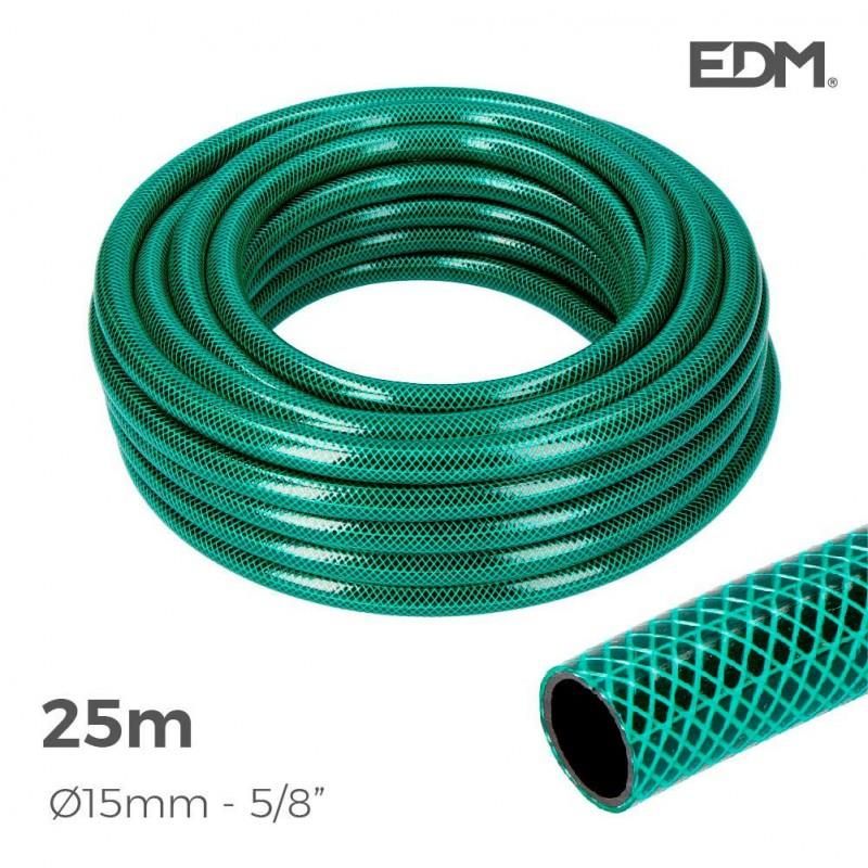 LINHA BASIC Mangueira de Jardim Interna Ø 15mm Externa Ø 19mm (5/8") - Rolo 25m EDM