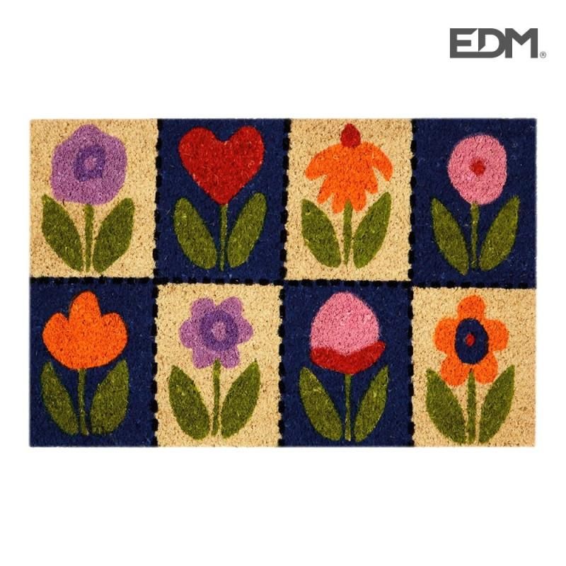 Capacho 60x40cm modelo flor EDM