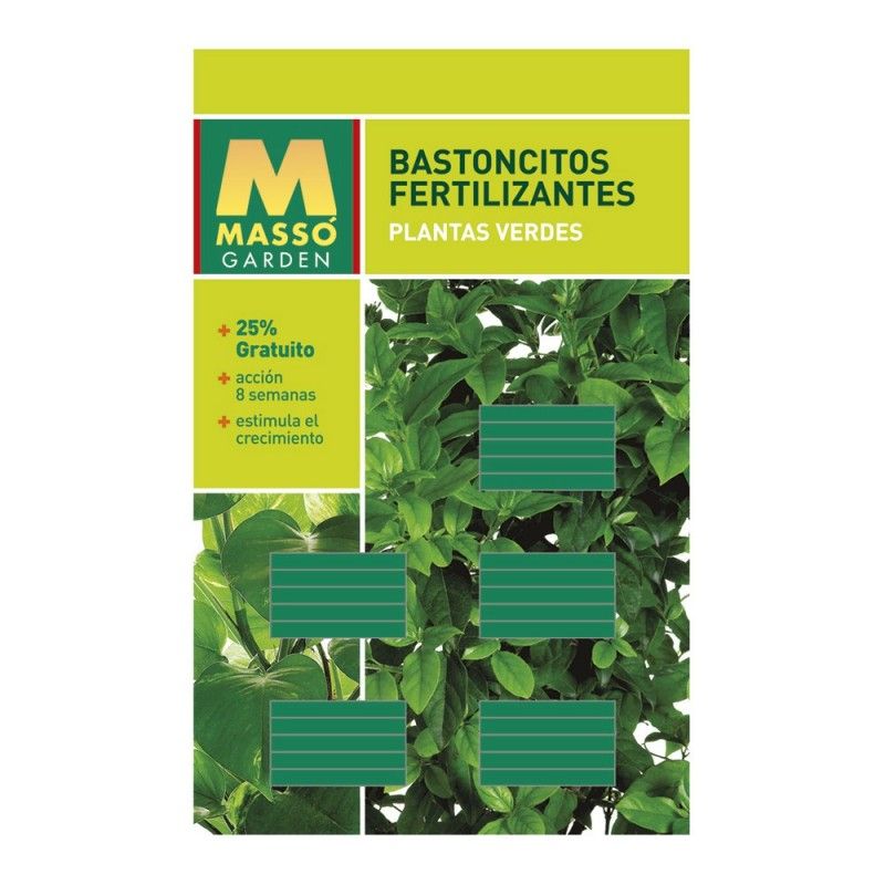 Bastões fertilizantes para plantas verdes 45g. 231815 Massó