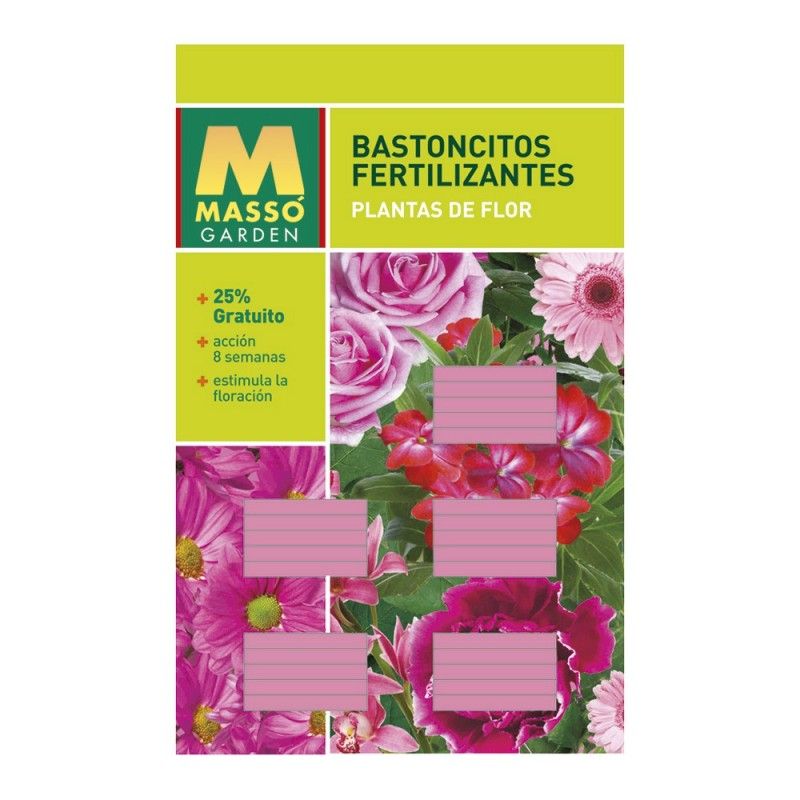 Bastoncitos fertilizantes plantas de flor 45gr