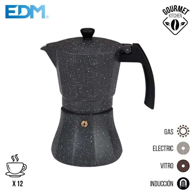 Cafetera de aluminio - 12 tazas induccion - edm