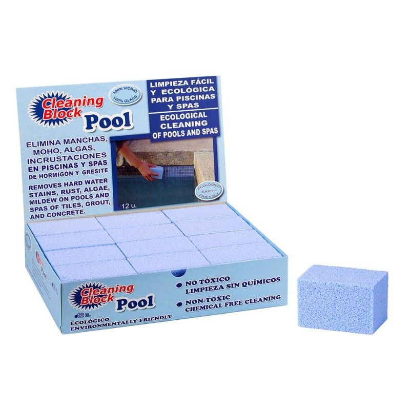 Pack 12 cleaning block piscina 