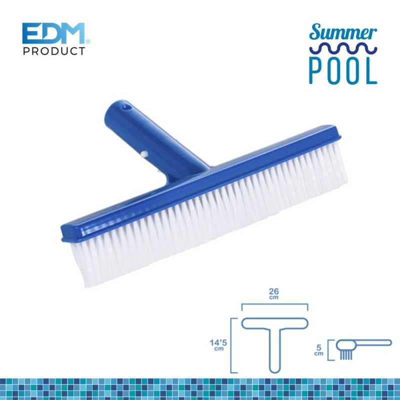 Escova clássica para piscina 26x14,5cm EDM