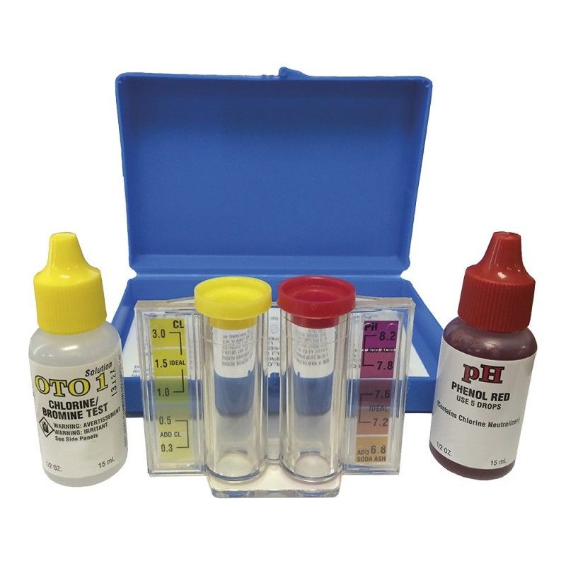 Kit de teste para piscinas de cloro - pH - alcalinidade EDM