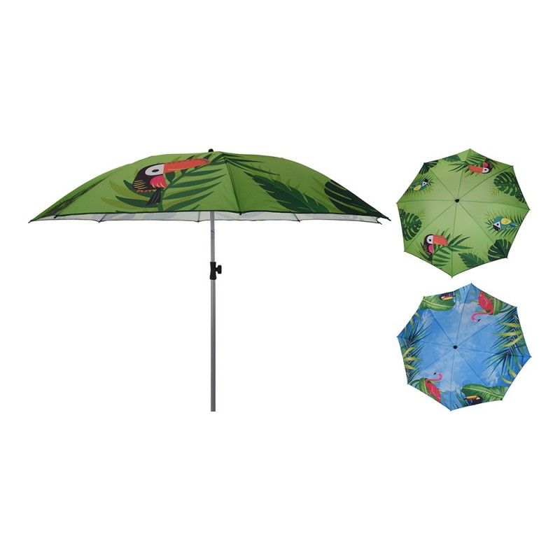 Guarda-chuva de praia ajustável Ø160cm modelo animal print cores sortidas