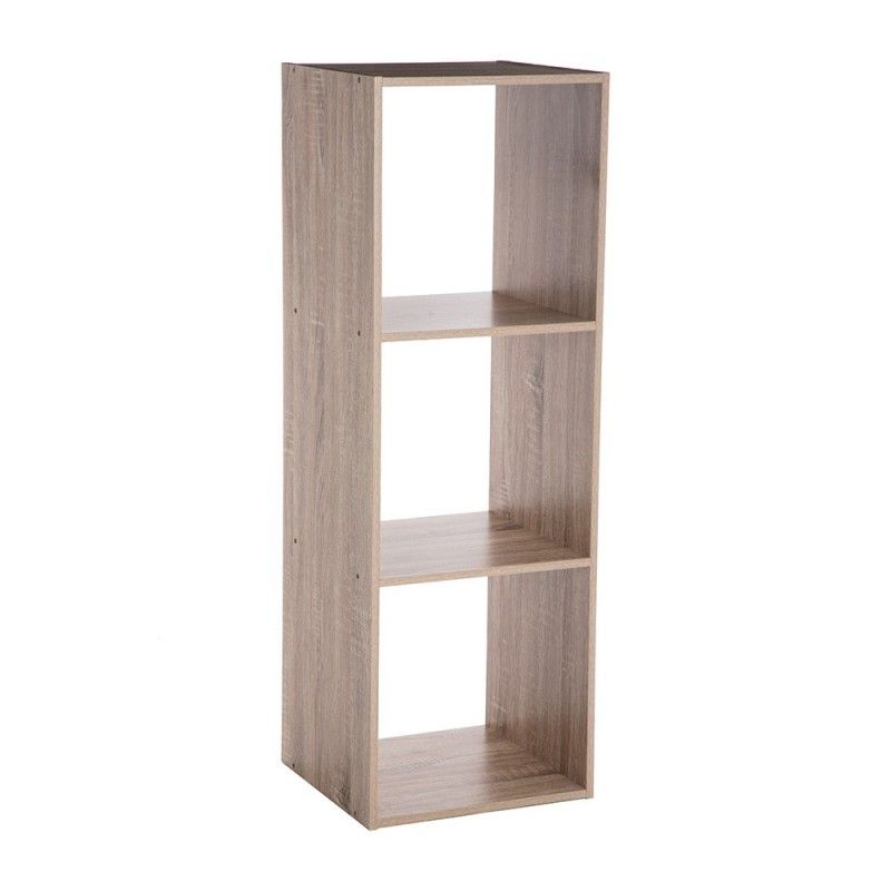 Estanteria madera para 3 cajas organizadoras 34,4 x32x100,5cm