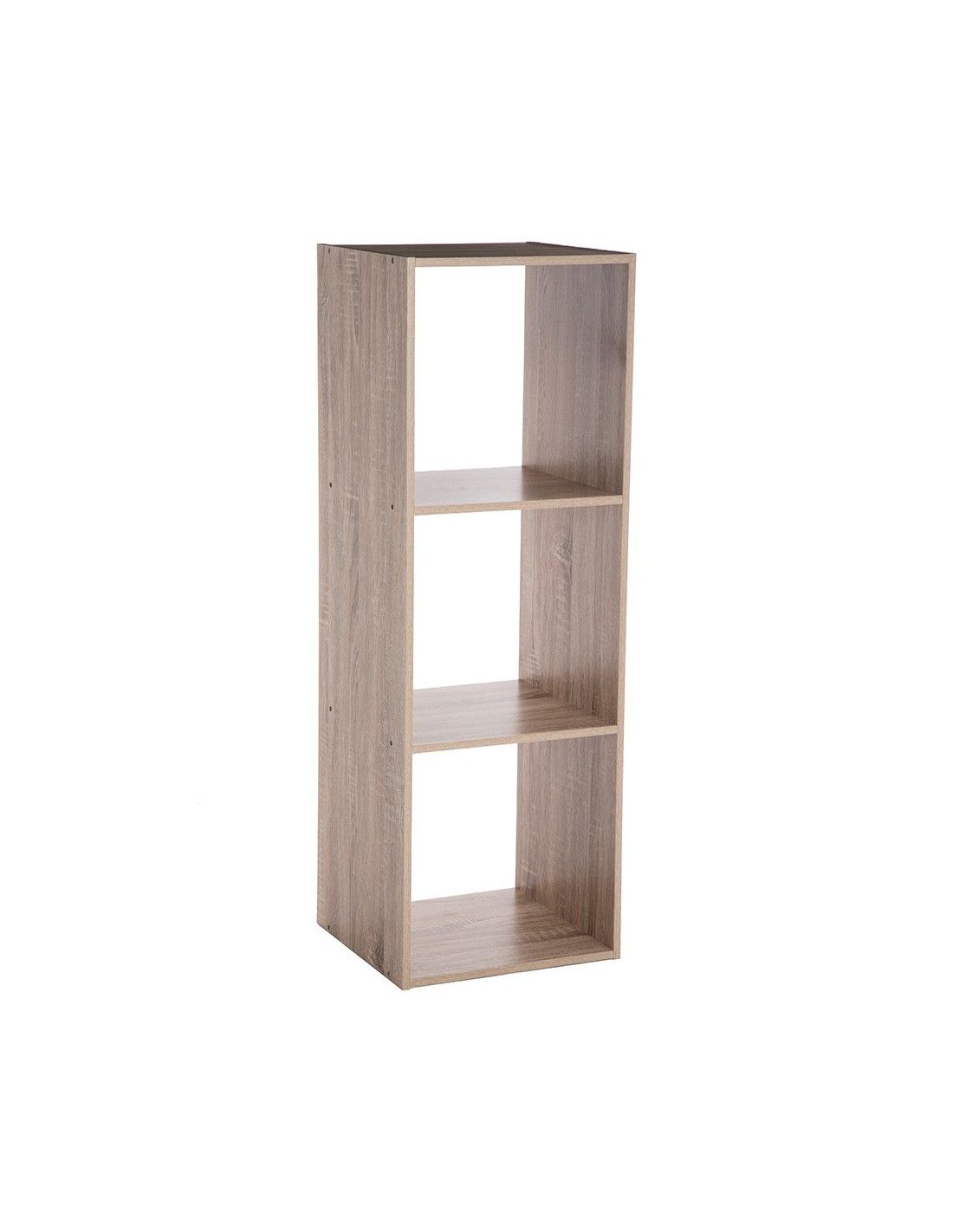 Scaffale in legno bianco per 4 scatole organizer 67,6x32x67,6 cm