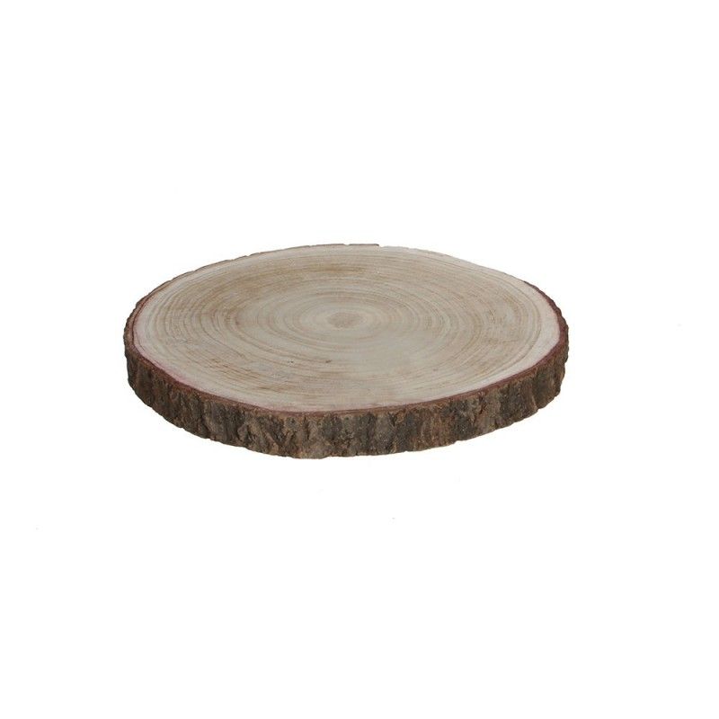 Base decorativa tronco madera altura 3cm dia30cm