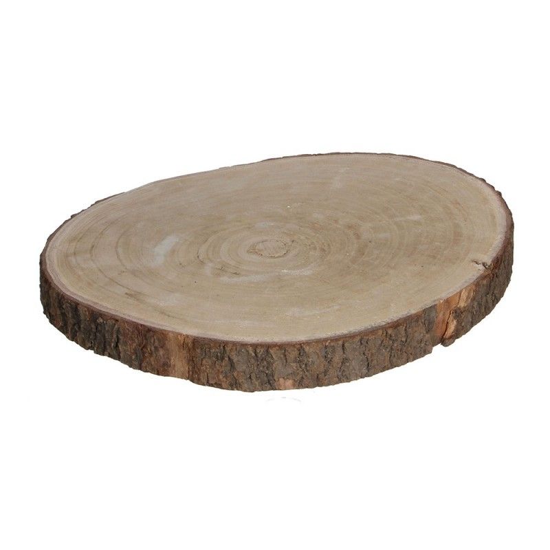 Base decorativa tronco madera altura 4cm