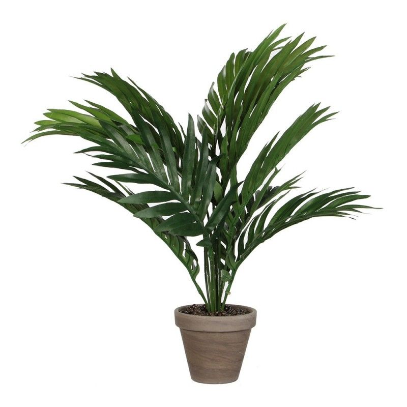 Palmera amarilla o areca pvc con maceta gris d11.5cm-h45xd60cm