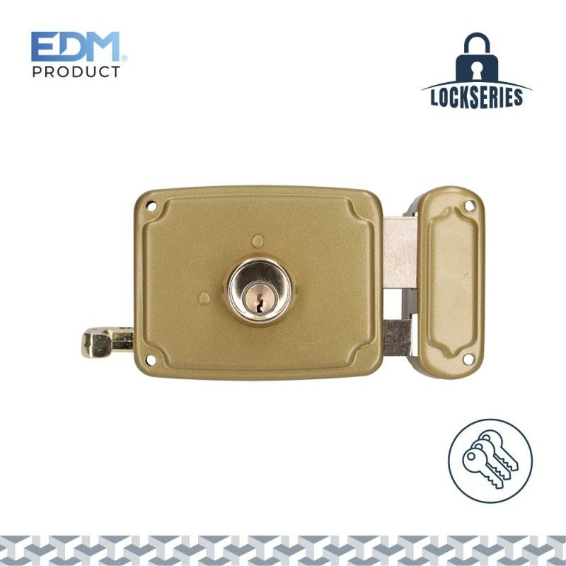 Cerradura derecha 120mm 3 llaves incluidas