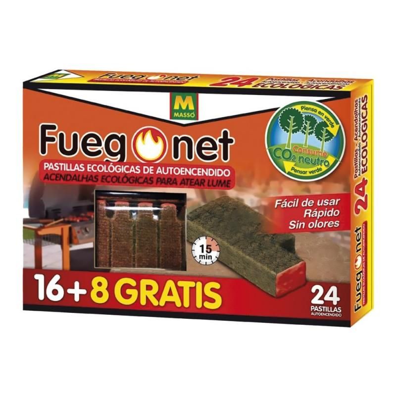 Pastillas de encendido - ecologicas - envase 16+8 unidades - fuegonet