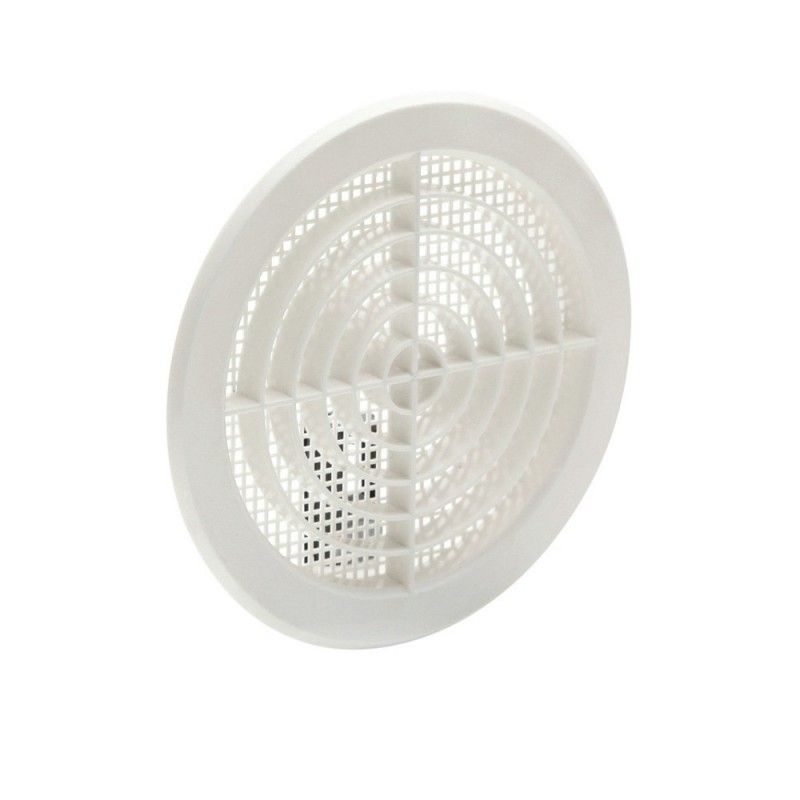 Rejilla empot+clipsar d-12.5-14cm abs blanco+mosquit