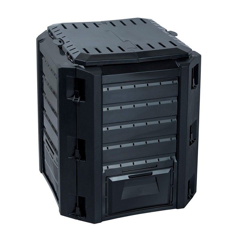 Caja de compostaje 380l negra