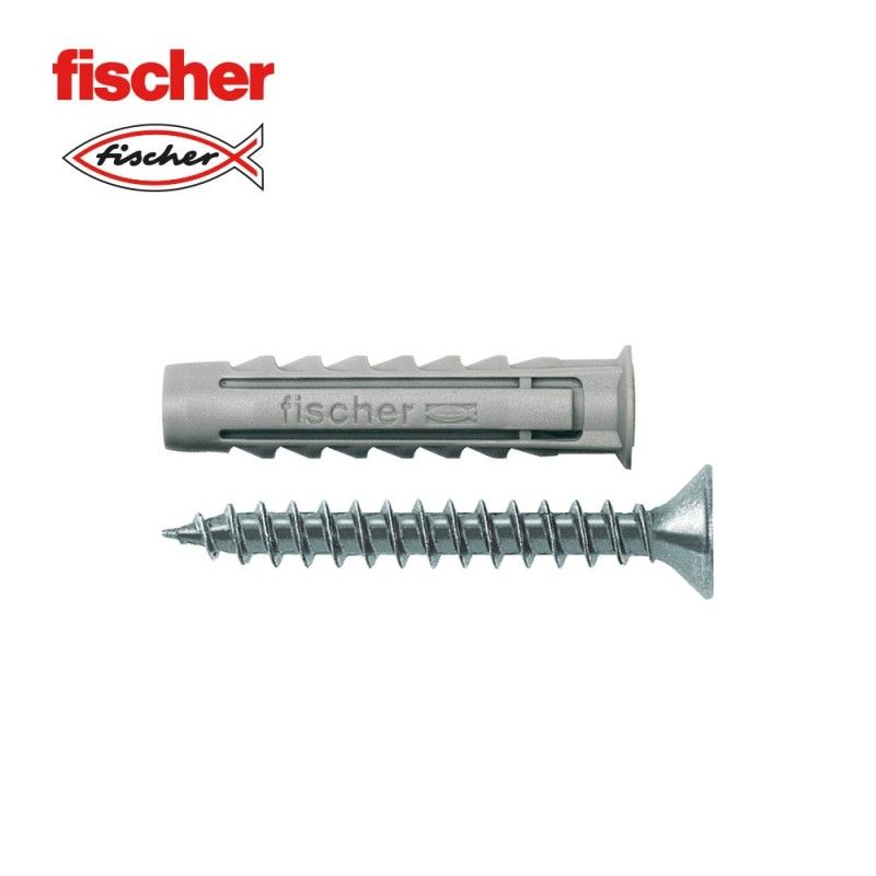 Blister taco+tornillo fischer  sx 6x30 sk nv 15uds tornillo 40mm