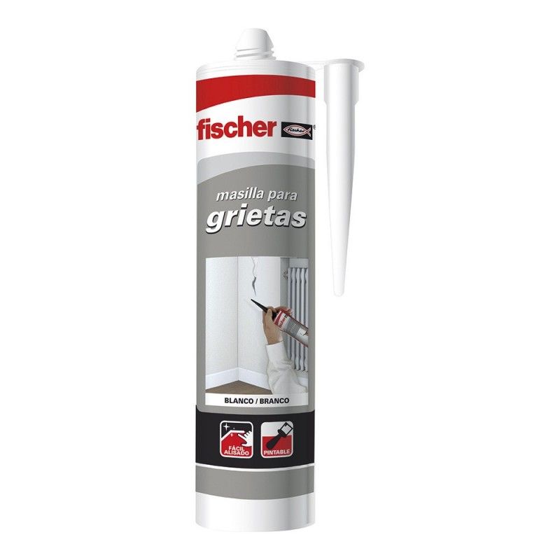 Masilla grietas blanca fischer 300ml