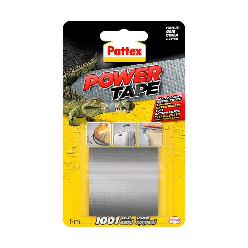 Pattex power tape 50x5m gris cinta americana