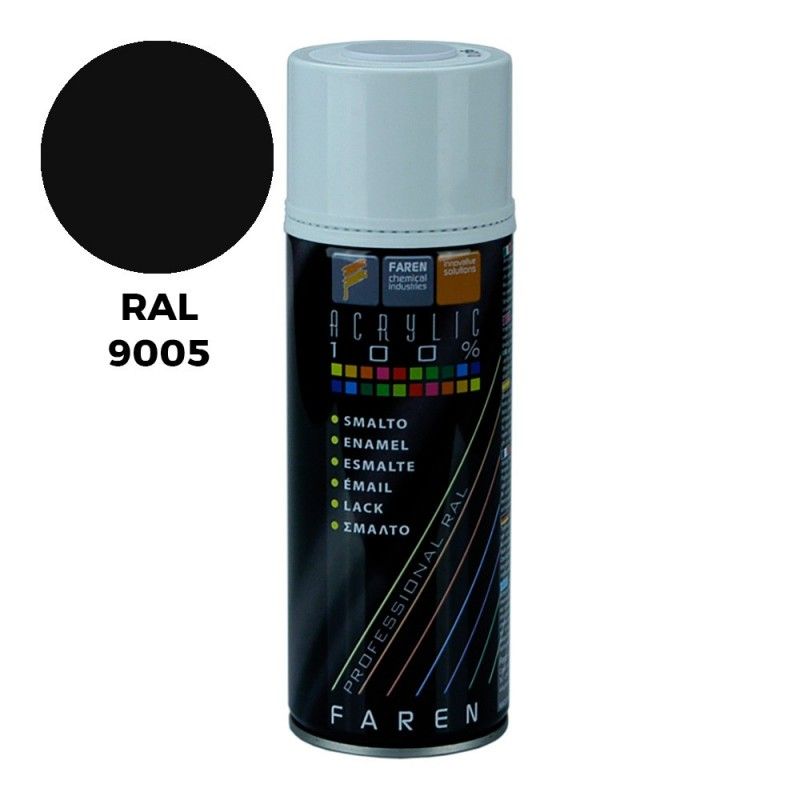 PintyPlus Evolution Spray Paint RAL 9005 Preto Acetinado Intenso 520cc