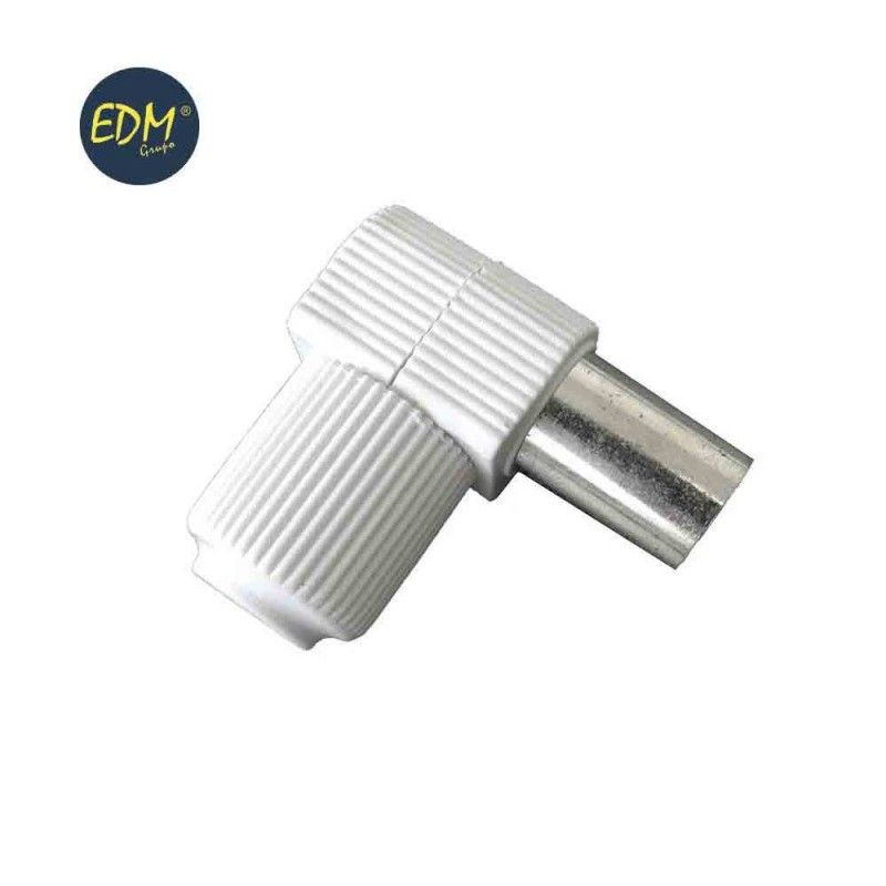 Plugue de TV EDM angular de 9,5 mm (embalado)