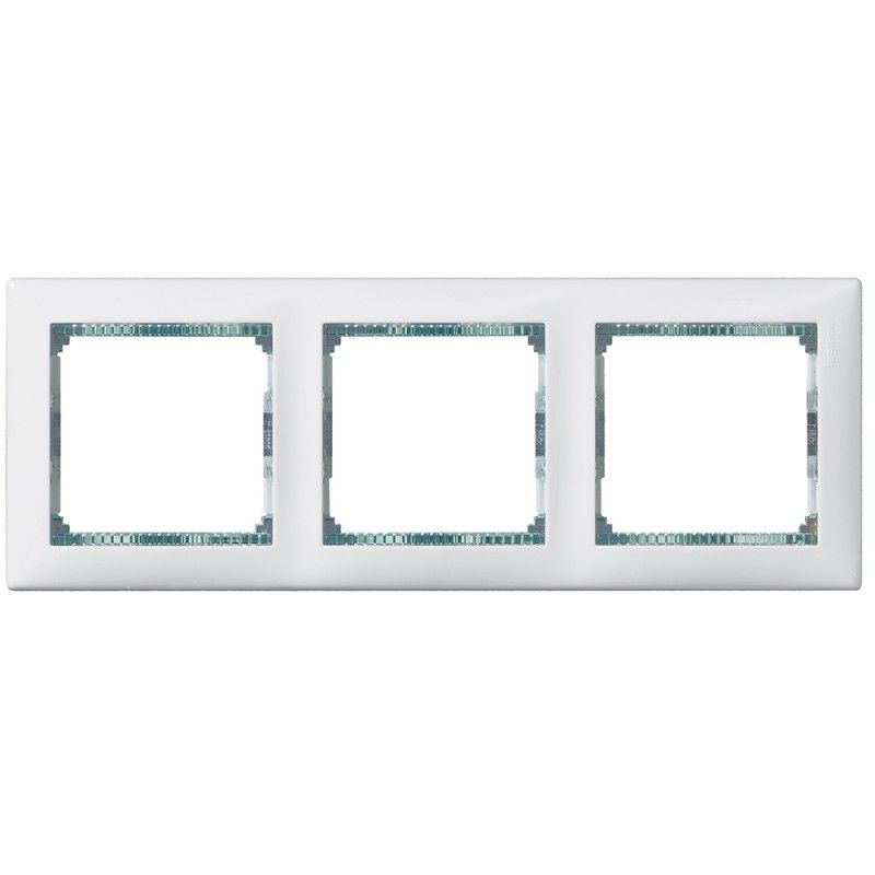 Moldura 3 elementos VALENA transparente LEGRAND 774463