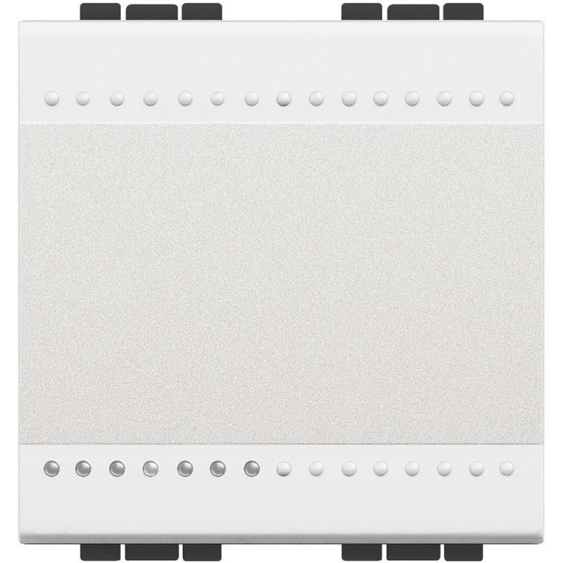 Interruptor Livinglight 16A borne auto 2 módulos Blanco N4001M2A